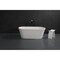 Aqua Eden 59.81 L, 28.56 W, Glossy White/Matte White, Solid Surface White Stone VRTDE612922 - alternate 2